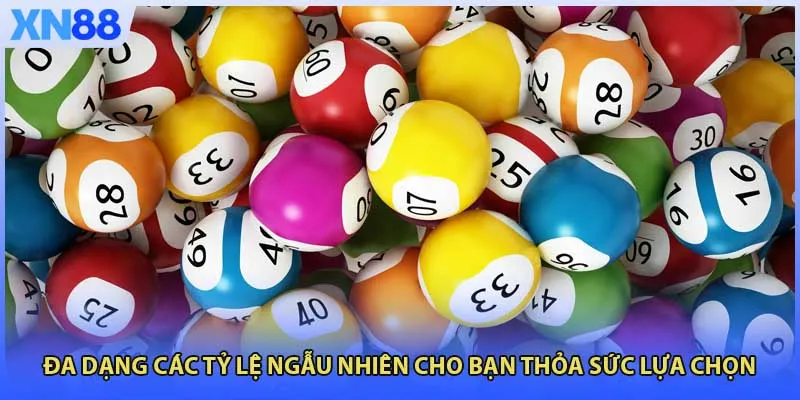 Đa dạng các tỷ lệ ngẫu nhiên cho bạn thỏa sức lựa chọn